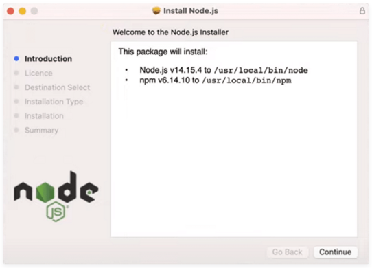 how to install node js