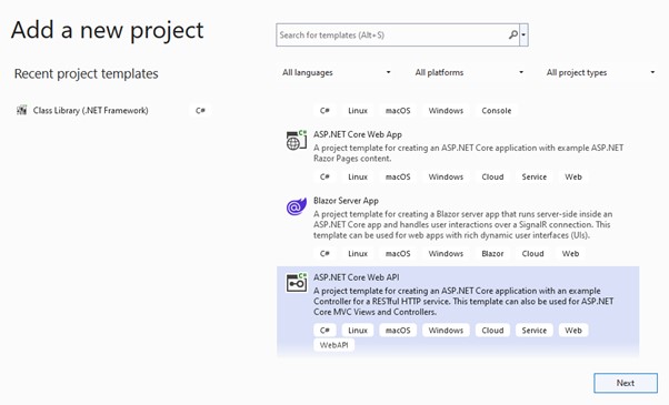 asp net core web api