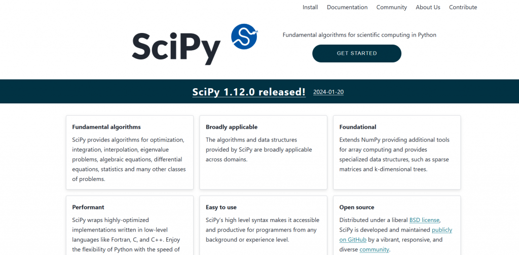 SciPy python library