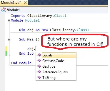 Console application consuming C Class library